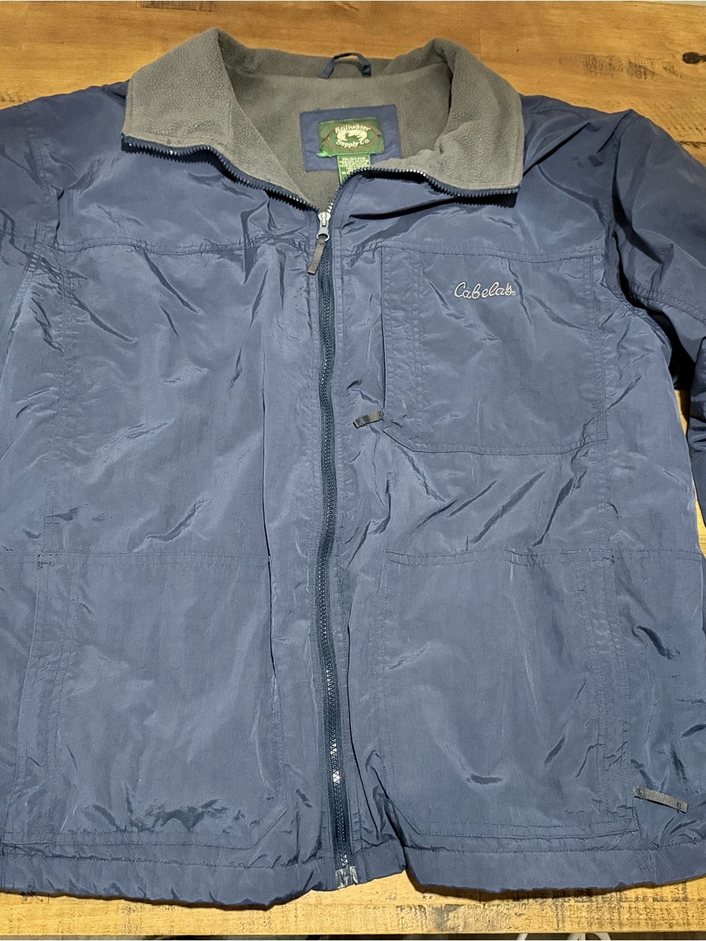 Cabela's Men's Navy Lightweight Zip Front Jacket